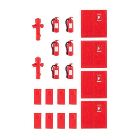 Faller 180950 6 Extinguishers and 2 hydrants Scenery and Accessories