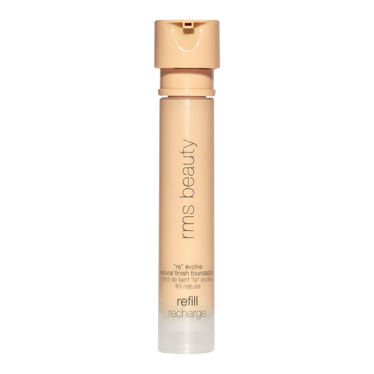 RMS Beauty ReEvolve Natural Finish Foundation - Liquid Foundation Face Makeup, Makeup Foundation Skin Tint, Refillable Foundation Pump Make Up