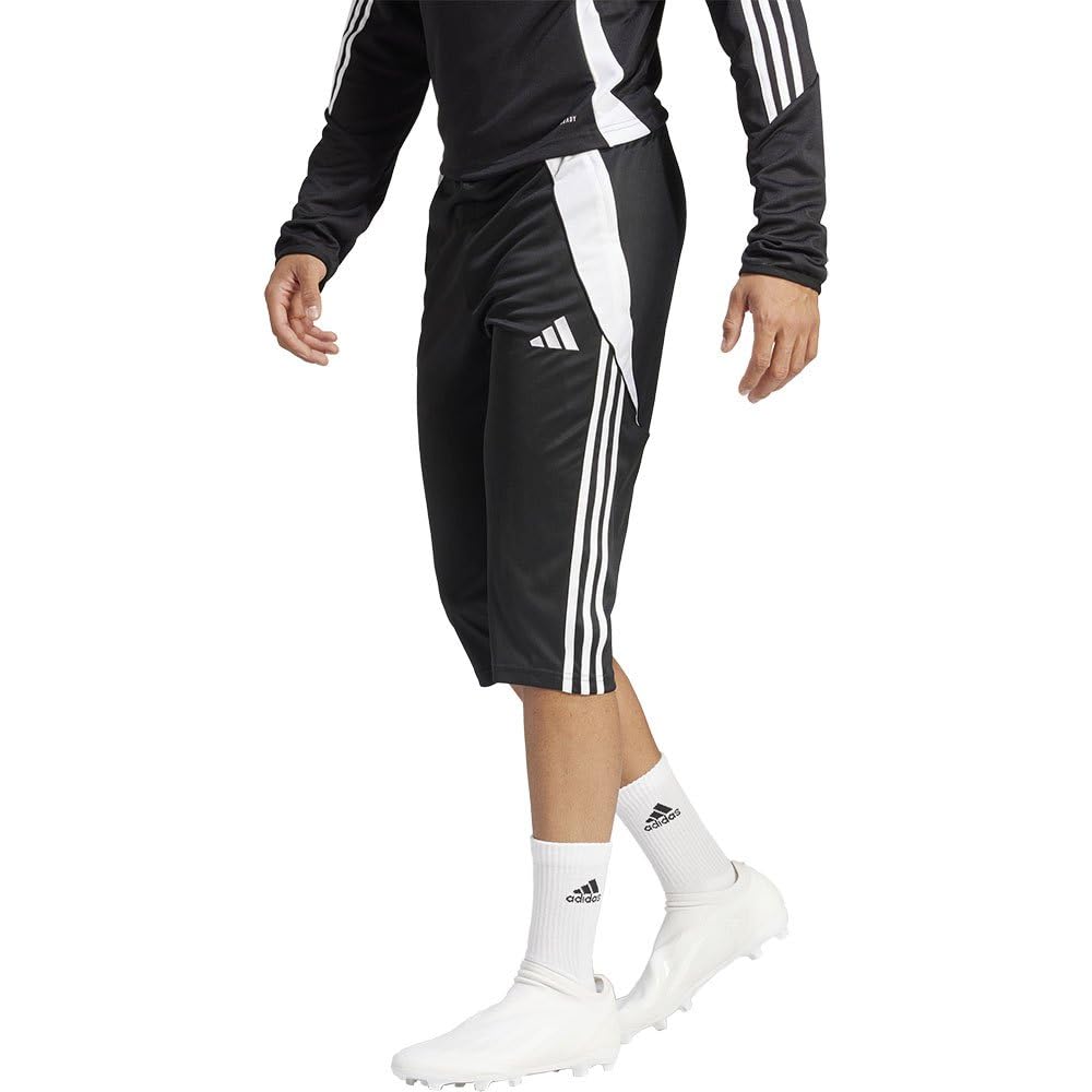 adidas Mens Tiro 24 3/4 Joggers Black/White M