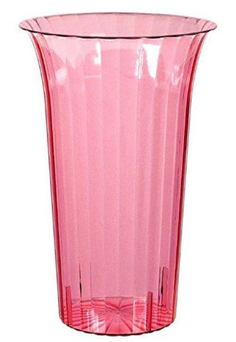 Amscan Medium Plastic Flared Cylinder Party Tableware, 40 oz, New Pink