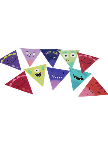 Smiffys Halloween Tableware, Monster Bunting x1