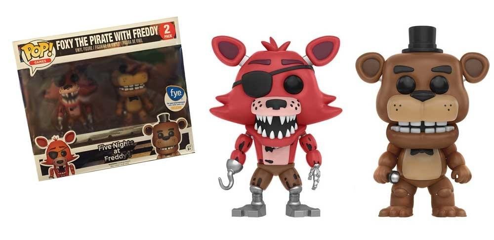 Funko POP Games: Five Nights at FreddyÃƒÆ’Ã†â€™Ãƒâ€šÃ‚Â¢ÃƒÆ’Ã‚Â¢ÃƒÂ¢Ã¢â€šÂ¬Ã…Â¡Ãƒâ€šÃ‚Â¬ÃƒÆ’Ã‚Â¢ÃƒÂ¢Ã¢â€šÂ¬Ã…Â¾Ãƒâ€šÃ‚Â¢s - Foxy the Pirate Fox with Freddy Fazbear - FYE 2 pack Exclusive