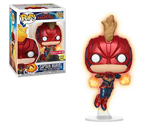 POP! Funko Marvel Captain Marvel - Glow in The Dark Flying Captain Marvel (Target Exclusive) #433
