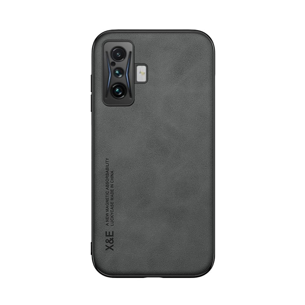 Kepuch Silklike Case for Redmi K50 Gaming/K50G/Poco F4 GT - Cover Bumper Built-in Metal Plate for Redmi K50 Gaming/K50G/Poco F4 GT - Black