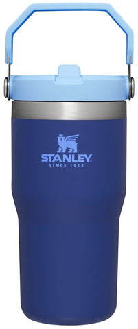 STANLEY IceFlow Stainless Steel Tumbler with Straw - Vacuum Insulated Water Bottle for Home, Office or Car - Reusable Cup with Straw Leakproof Flip - Cold for 12 Hours or Iced for 2 Days (Lapis)