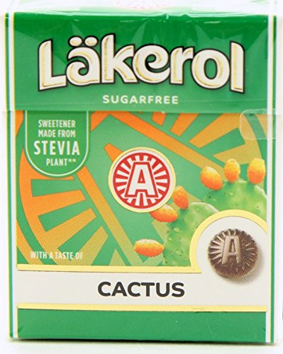 12-Pack Lakerol Licorice Sugar Free Pastilles Stevia (12-Pack Cactus)