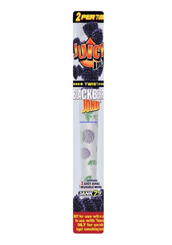 1 x Juicy Jays Jones Blunts Pre Rolled Flavoured Cones Rolling Paper-Blackberry