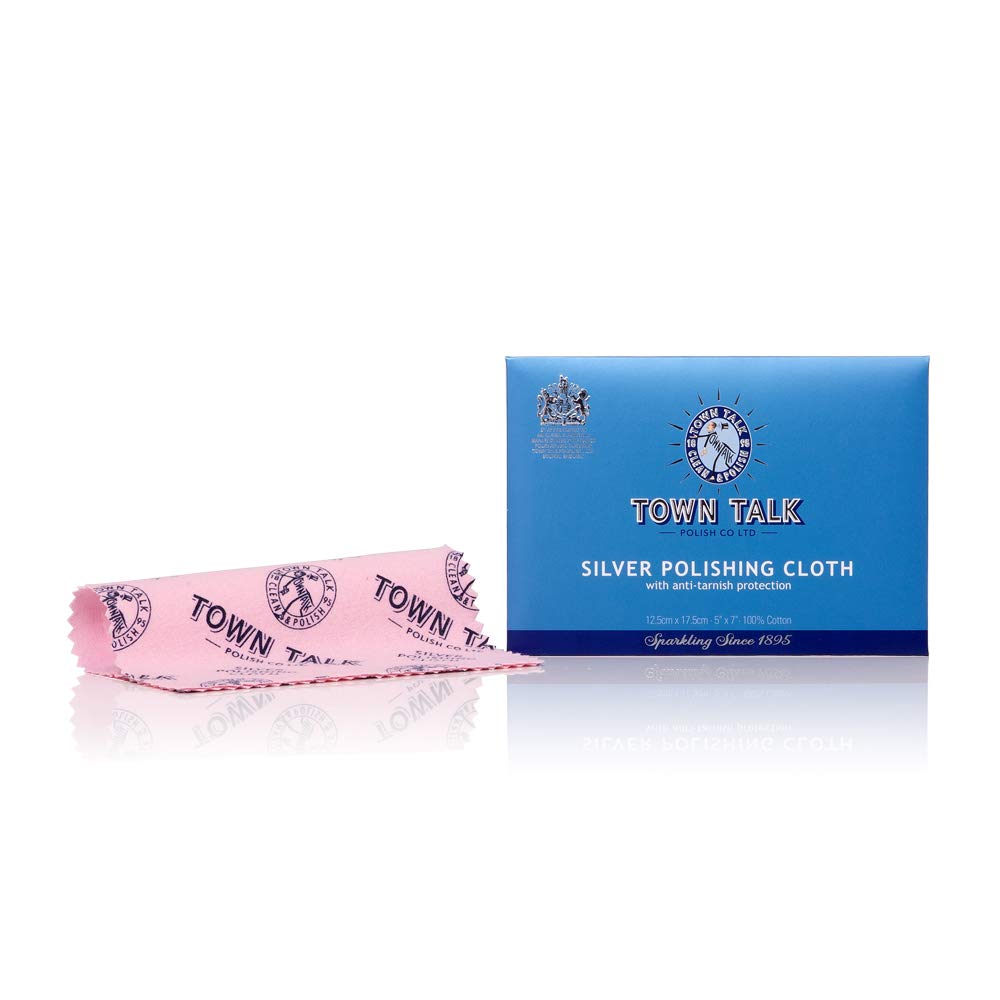 3X Town Talk Anti Tarnish Silver Polishing Cloth 13 x 18cm