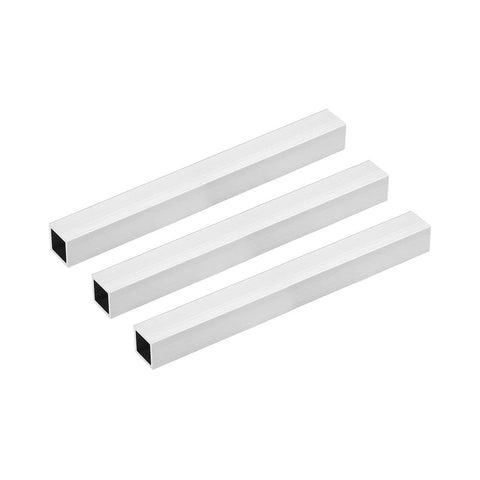 sourcing map 6063 Aluminum Square Tube, 20mmx20mmx0.8mm Wall Thickness 200mm Length Seamless Straight Pipe Tubing 3 Pcs