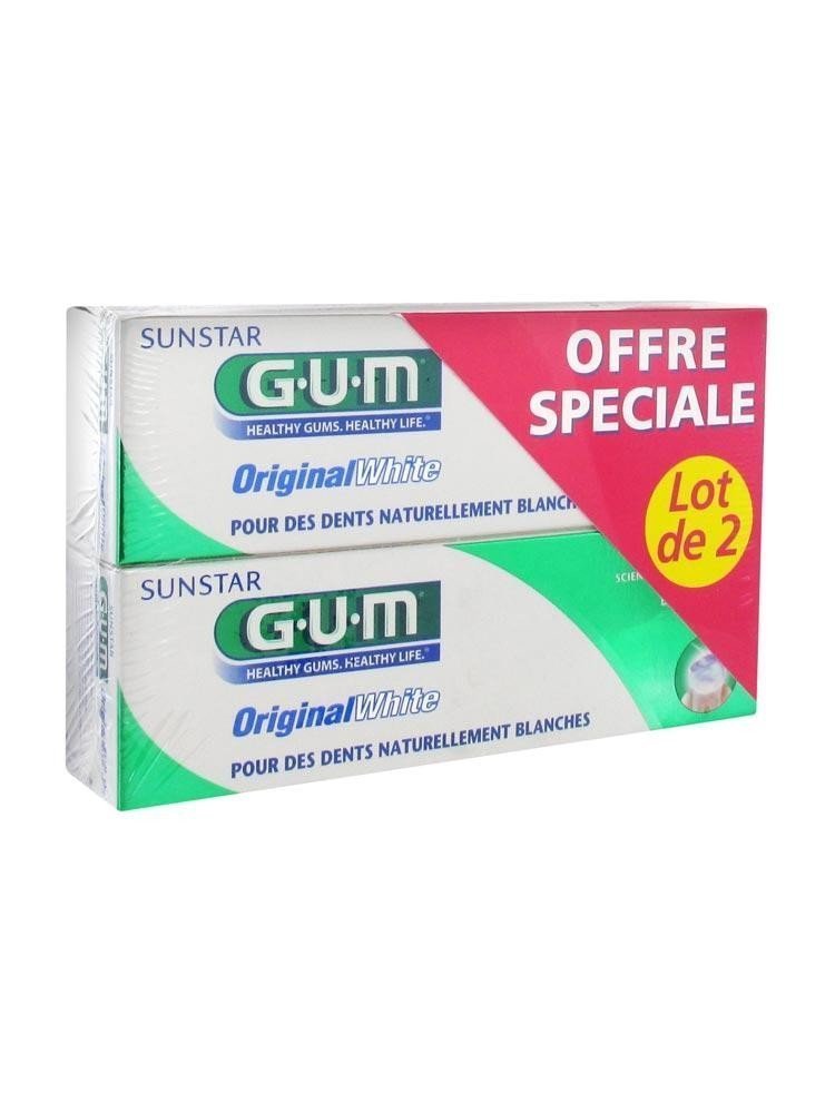 GUM Original White Toothpaste 2 x 75 ml