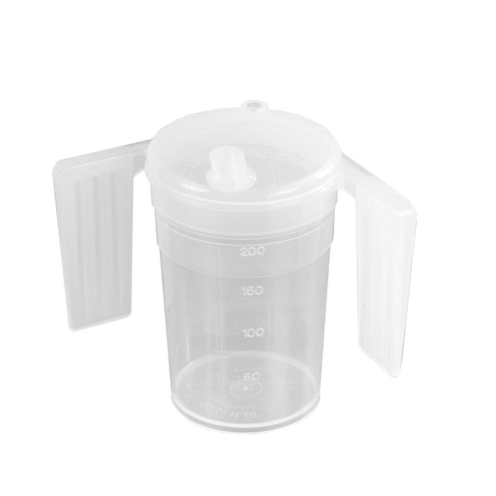 NRS Healthcare Feeder Cup with Handle with Wide Spout, White