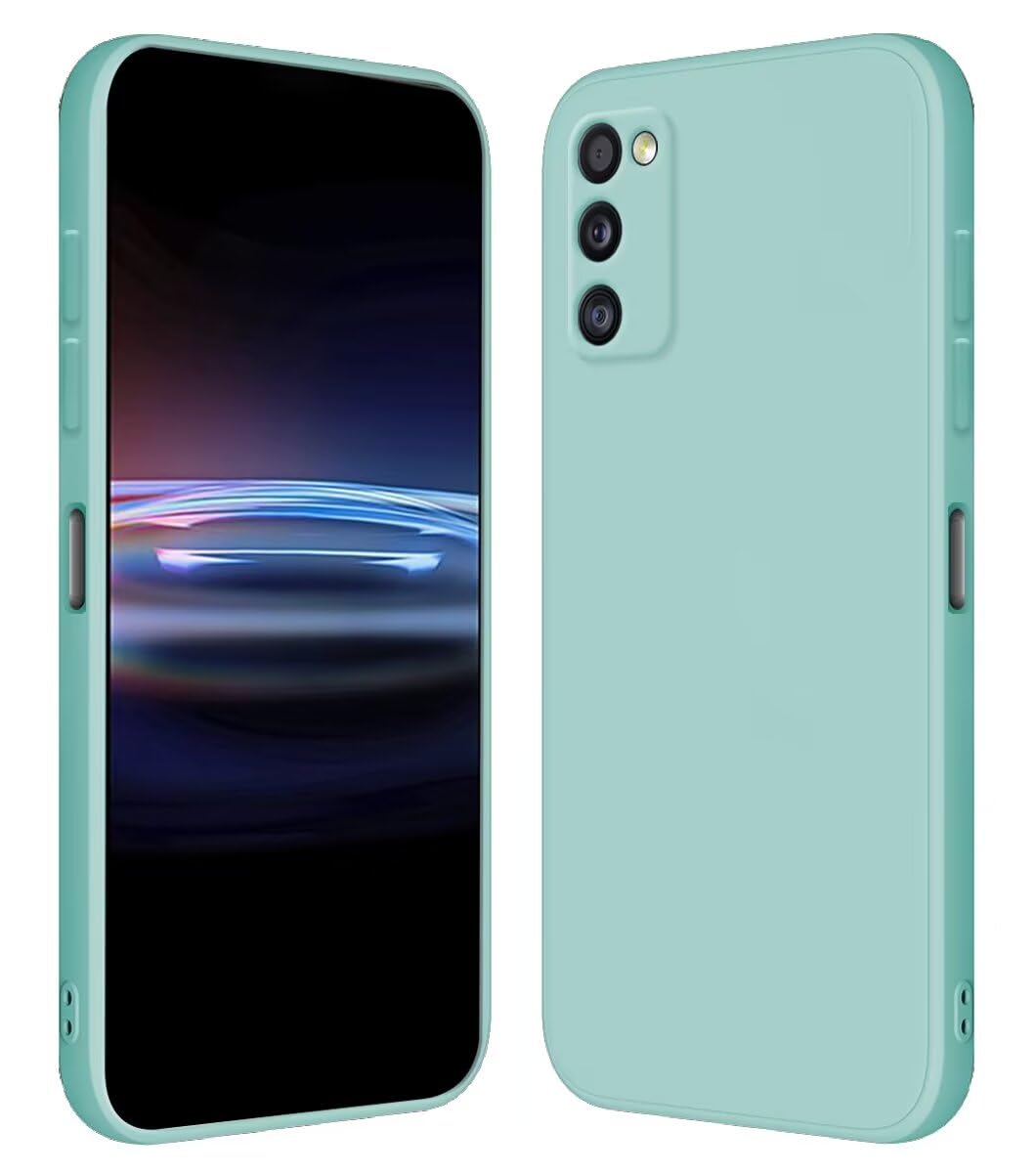 RankOne Case for Samsung Galaxy A41 (6.1" Inches) Soft TPU Silicone Case - Light Cyan