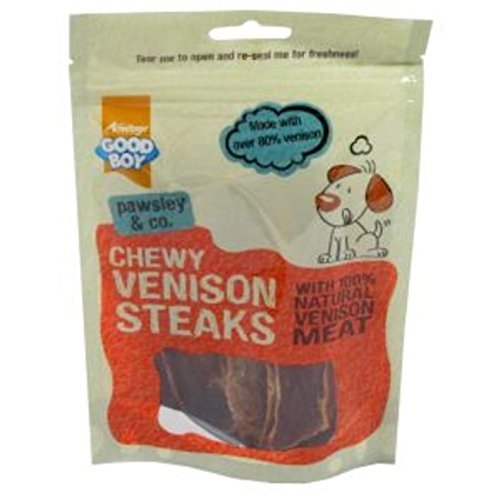 Good Boy Pawsley & Co Chewy Venison Steaks 80g (5 Pack)