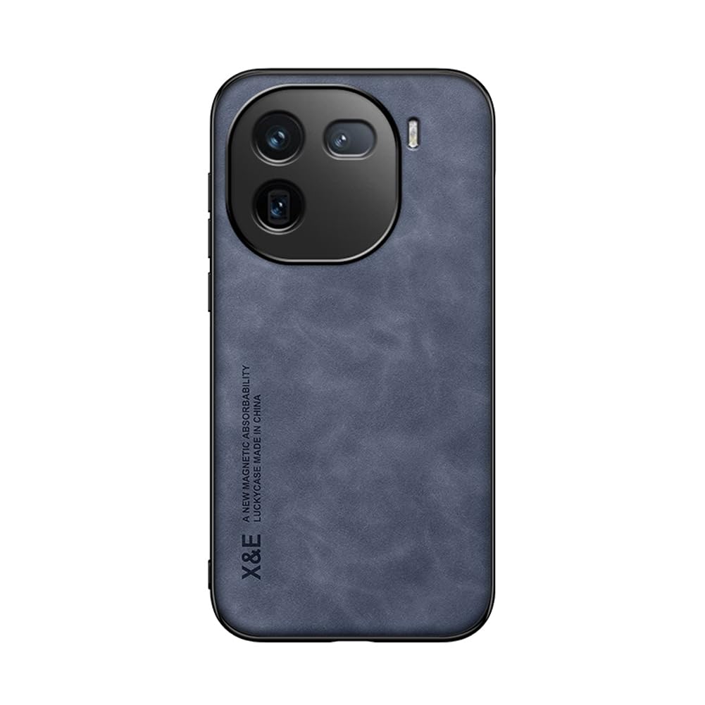 Kepuch Silklike Case for Vivo IQOO 12 - Cover Bumper Built-in Metal Plate for Vivo IQOO 12 - Blue