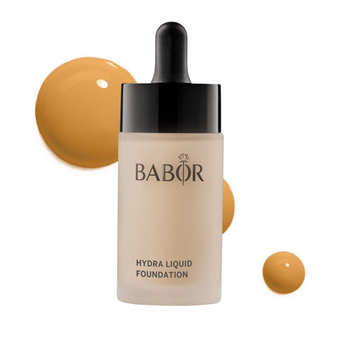 BABOR MAKE UP Hydra Liquid Foundation, medium coverage liquid foundation for dry skin, contains moisturising serum, 30 ml