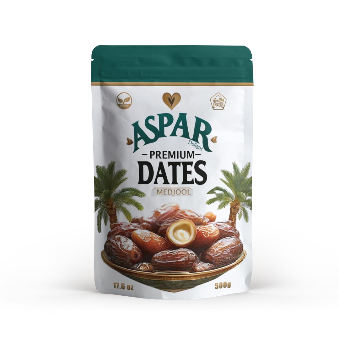 Medjool Dates, 500G,Sourced exclusively from Saudi Arabia | Naturally Sweet | Soft and Packed with Energy | Perfect for Healthy Snacking, Smoothies, and Gifting.