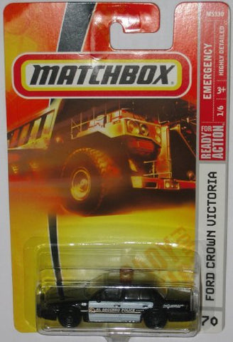 Matchbox Ford Crown Victoria Police Black'n White Highly Detailed #70 1/64 Scale Collectible Die Cast Car