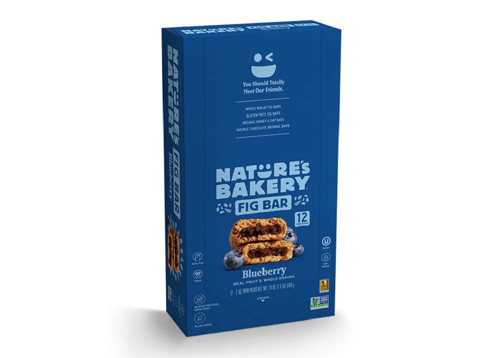 NatureÃƒÆ’Ã†â€™Ãƒâ€šÃ‚Â¢ÃƒÆ’Ã‚Â¢ÃƒÂ¢Ã¢â€šÂ¬Ã…Â¡Ãƒâ€šÃ‚Â¬ÃƒÆ’Ã‚Â¢ÃƒÂ¢Ã¢â€šÂ¬Ã…Â¾Ãƒâ€šÃ‚Â¢s Bakery Whole Wheat Fig Bars, Blueberry, Real Fruit, Vegan, Non-GMO, Snack bar, Twin packs- 12 count