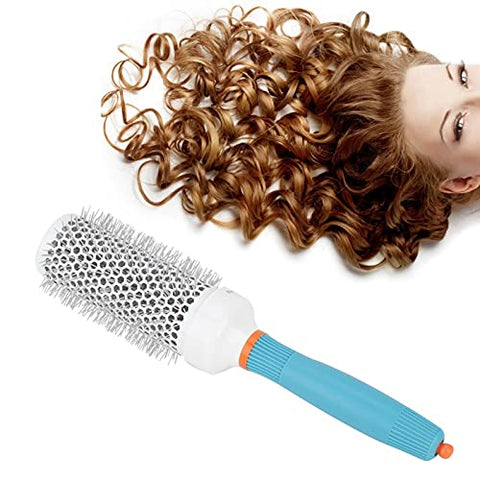 Moroccan Oil Round Brush, Hairdressing Comb Aluminum Tube Roller Comb Round Hairdressing Comb Hair comb Hair Dryer and Styler[45]