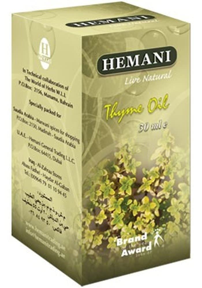 Hemani Thyme Oil 30ml Aceite de Tomillo - 100% Pure, Natural, Essential Oil for Skincare & Wellness