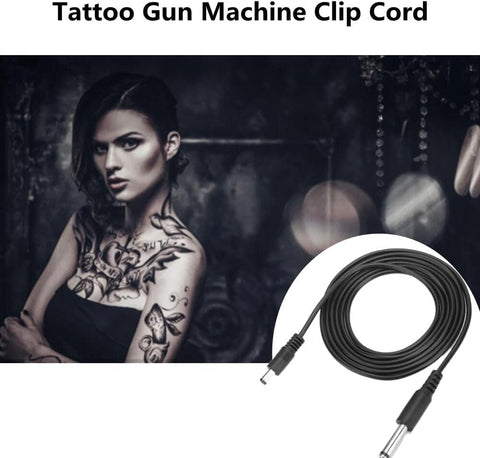 Tattoo Clip Cord, Tattoo Gun Machine Clip Cord Tattoo Power Supply Connector Cable Clip Cord Tattoo Machines Machines Tattoo Supply Tattoo Accessories (DC)