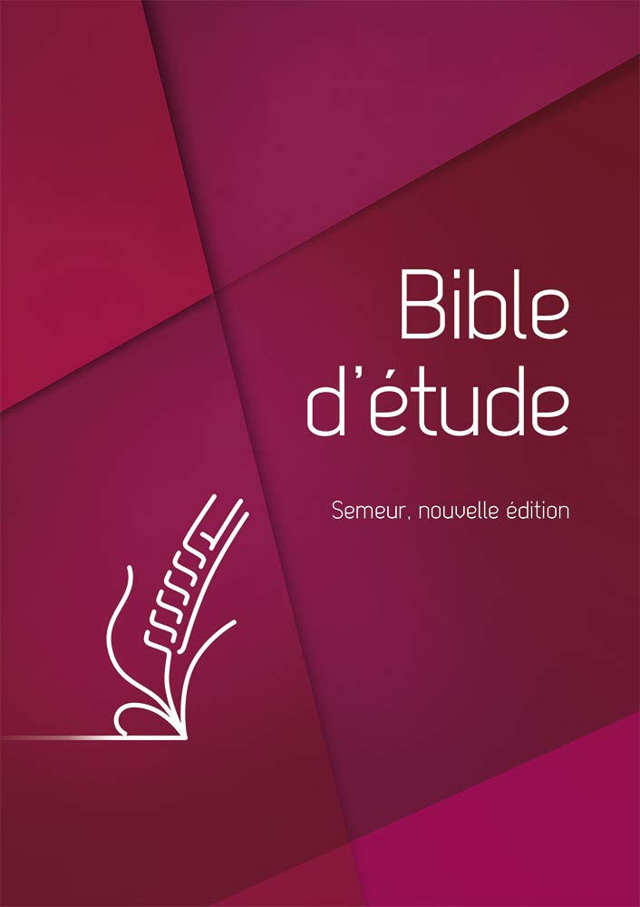 Bible d’étude Semeur, nouvelle édition. Couverture rigide rouge, tranche blanche: Couverture rigide bleue, tranche blanche
