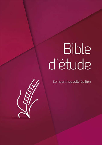 Bible d’étude Semeur, nouvelle édition. Couverture rigide rouge, tranche blanche: Couverture rigide bleue, tranche blanche