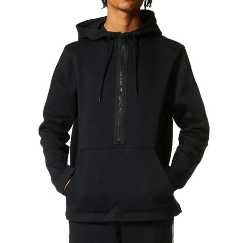 adidas Originals Men's Outerwear Curated Half Zip Jacket, Black, Medium