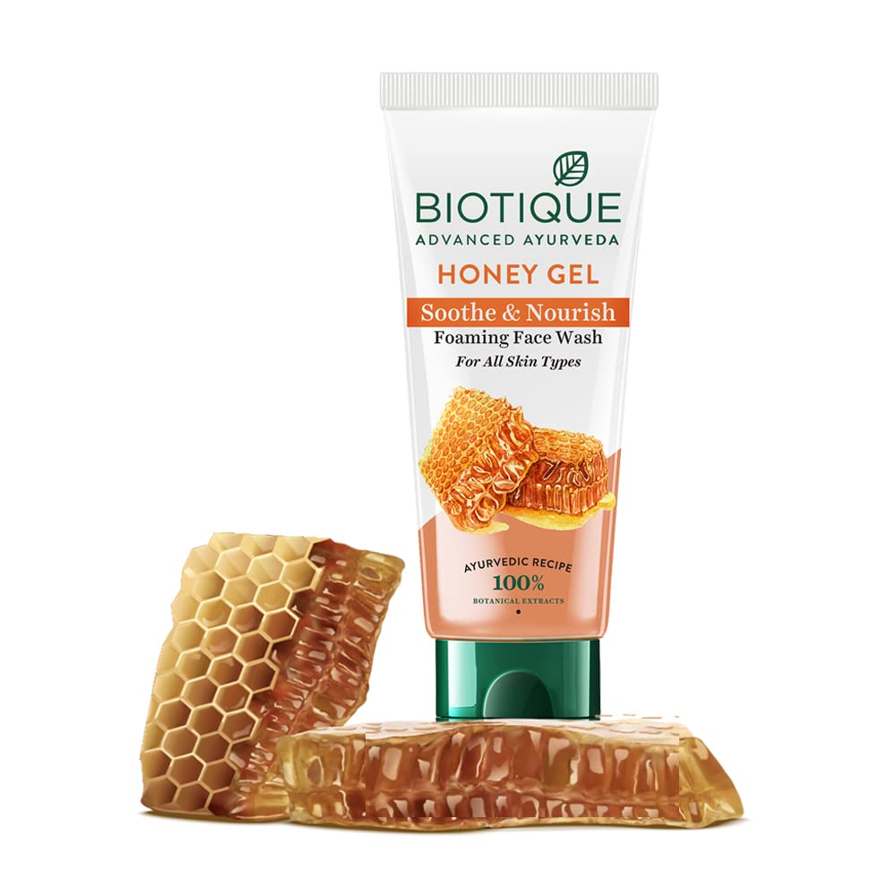 Biotique Bio Honey Gel Hydrating Face Wash For All Skin Types, 100 Ml(Ship from India)