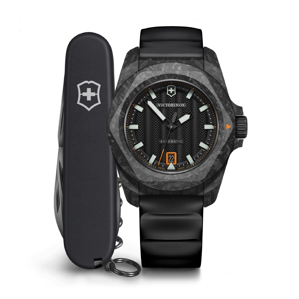 Victorinox 242023.1 I.N.O.X. Auto 41, BLK, BLK dial, BLK Rubber str