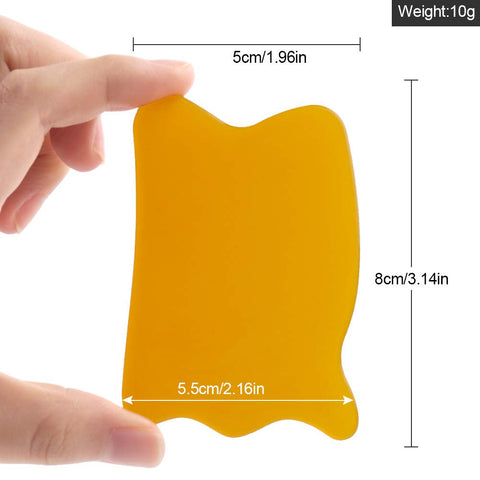 Gua Sha Facial Tool, Natural Gua Sha Board, Self Care -Yellow