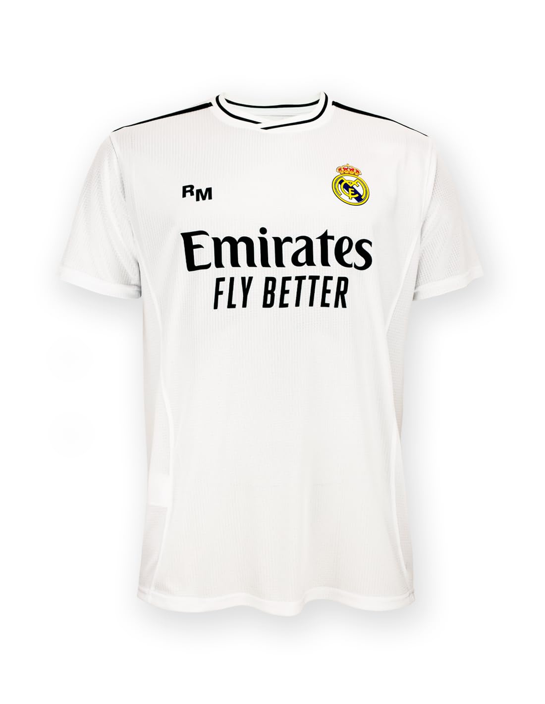 Real Madrid Home Shirt, Kit Season 24/25, White, 8 Years, Replica Jersey with Official License