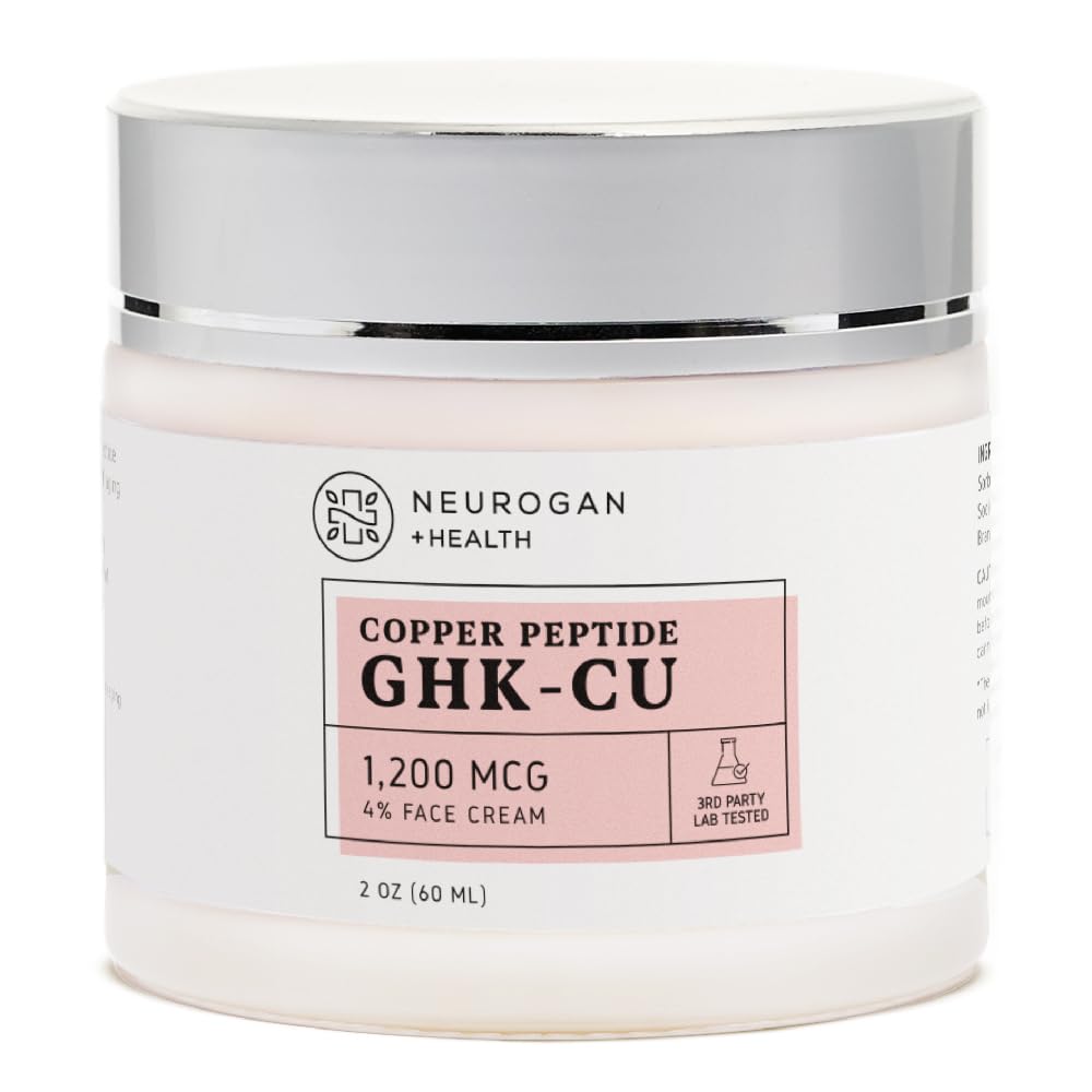 Neurogan Revitalizing GHK-Cu Elasticity Repair Cream - Deep Hydration, Daily Use, Cruelty-Free, Premium Quality - 4% Active Copper Peptide Face Cream, GHK-CU, 1,200 MCG, 2oz