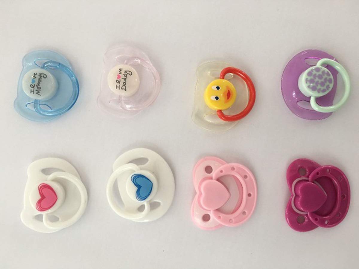 TERABITHIA Reborn Baby Dolls Accessories 8pc Supply Magnetic Pacifier