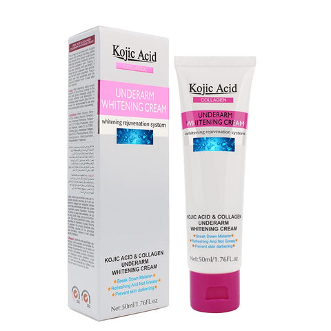 Kojic Acid Skin Whitening Cream for Intimate Area,Dark Spot Corrector for Body,Bleaching Cream for Private Area,Underarms,Knees,Elbows,Bikini Line,Armpit,Dark Spot Remover,1.7oz