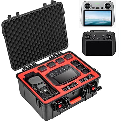 Coyktonty Waterproof Hard Case/Carrying Case for DJI Mavic 3 Pro Drone,DJI RC/RC Pro Transmitter Storage Case, Mavic 3 Pro Accessories (Compatible with DJI RC/RC Pro Transmitter)