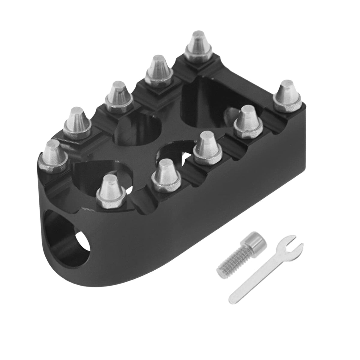 HCmotorku Motorcycle Gear Shifter Peg MX Style Shift Peg Anti-Skid Foot Pegs Fit for Harley Touring FLHX Softail Dyna Sportster XL (Black)