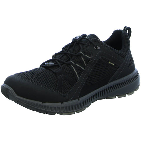 ECCO Men's Walking Sneaker, Black, Womens 10
