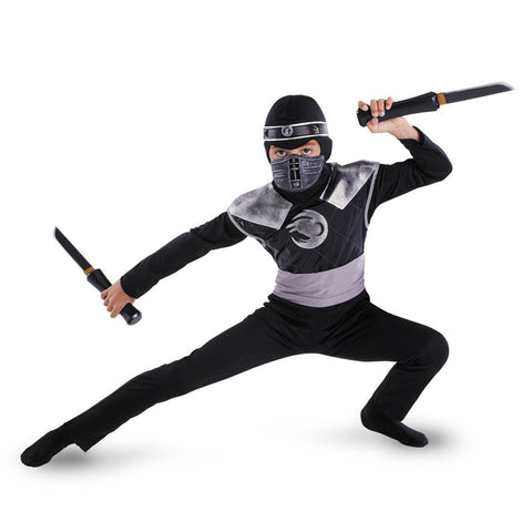 Disguise Dark Raven Ninja Classic Costume - Medium (7-8)