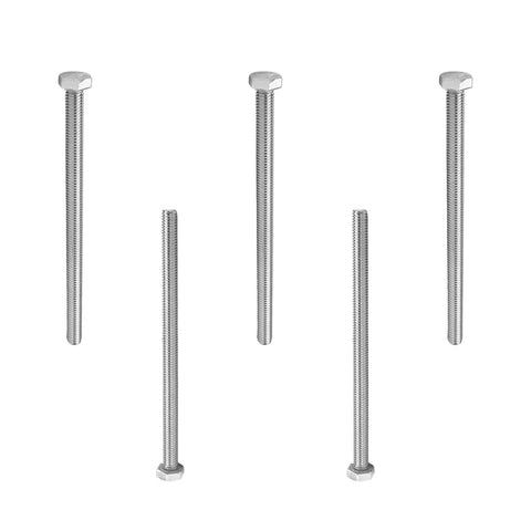 MroMax M6 Hex Bolt M6-1 x 100mm Hex Bolt Hex Head Screw Bolts 304 Stainless Steel Fully Threaded Hex Tap Bolts 5Pcs