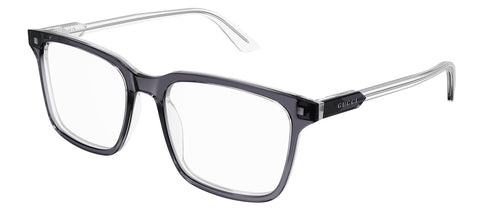 Gucci GG1120O 002 Eyeglasses Men's Grey Full Rim Rectangle Shape 55mm