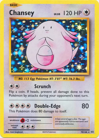 Chansey 70/108 - XY Evolutions - Pokemon Holo Rare Card