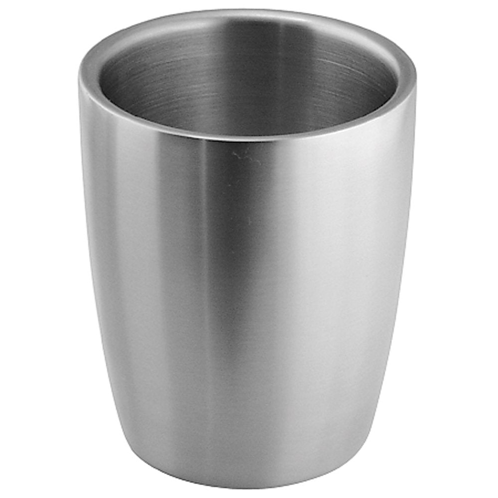 InterDesign Forma Tumbler Cup for Bathroom Vanity Countertops - Brushed Stainless Steel
