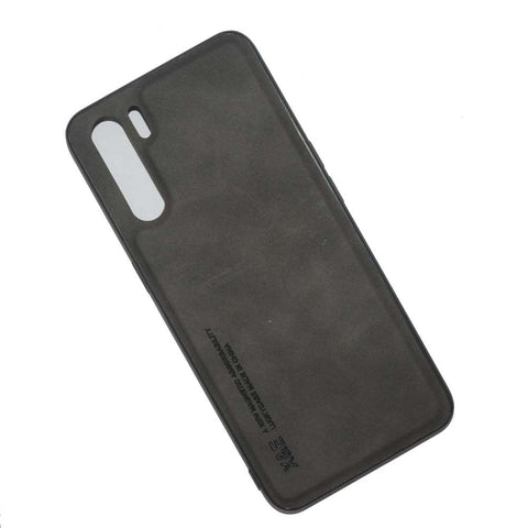 Kepuch Silklike Case for Oppo A91/Reno 3 4G - Cover Bumper Built-in Metal Plate for Oppo A91/Reno 3 4G - Black
