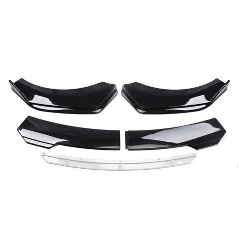Car Front Bumper Spoiler,Compatible with Nissan Sunny,Front Spoiler,A-black-white