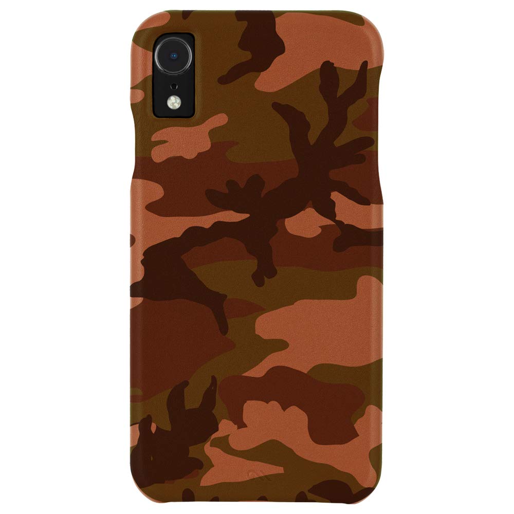 Case-Mate - iPhone XR - Barely There Leather CAMO - 6.1 - Brown Leather Camo
