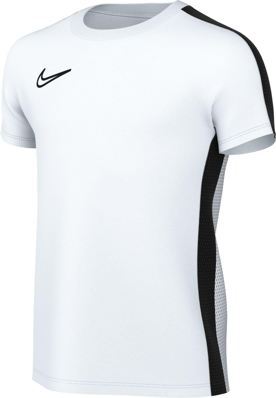 NIKE Unisex Kids Y Nk Df Acd23 Top T-Shirt, White/Black/Black, M UK