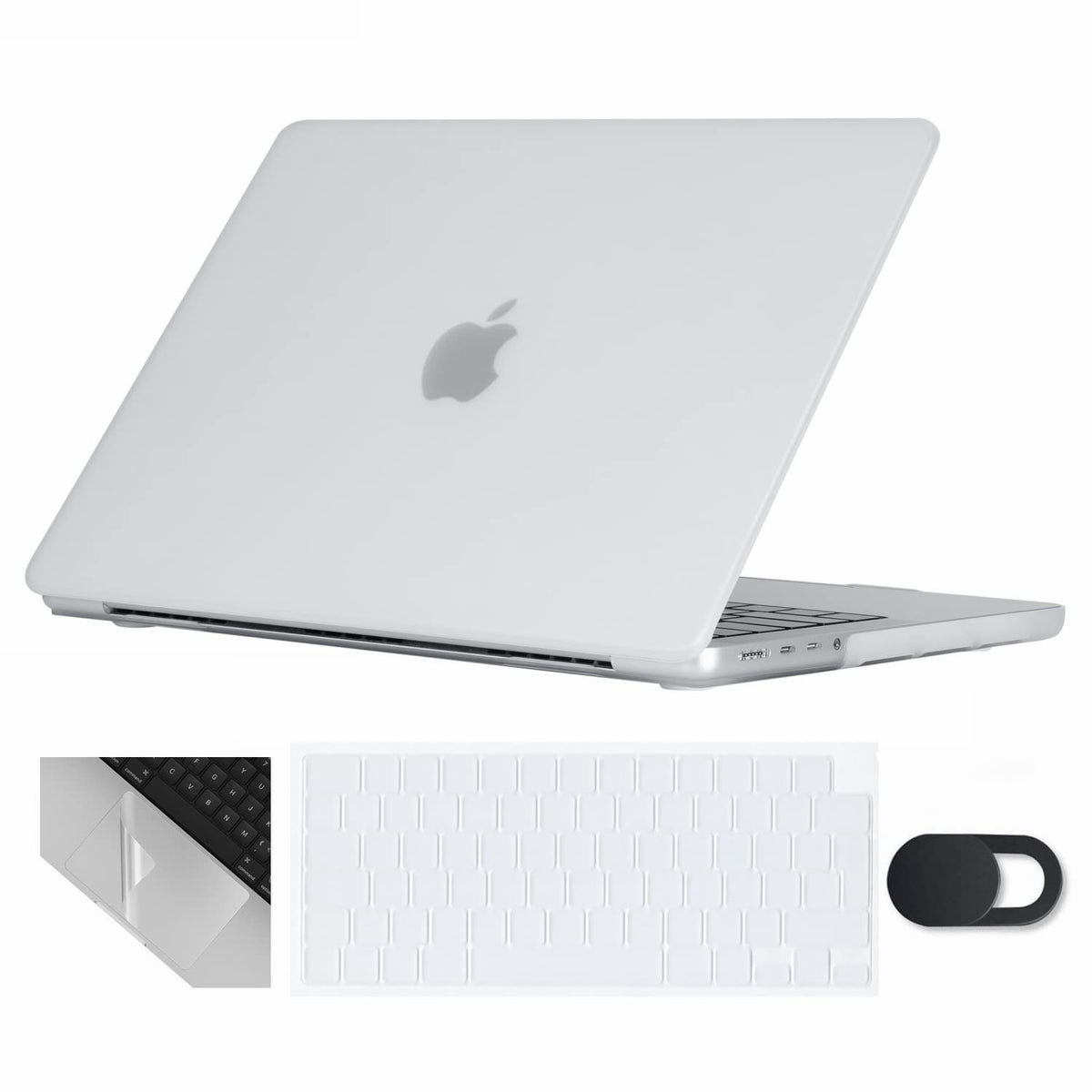 Se7enline Compatible with MacBook Pro 14 inch Case 2021-2024 Hard Shell Cover for Mac 14-inch A2918 A2992 A3112 A3401 A2779 A2442 M4 M3 M2 M1 &Keyboard Skin&Webcam Cover&Trackpad Protector,Transparent