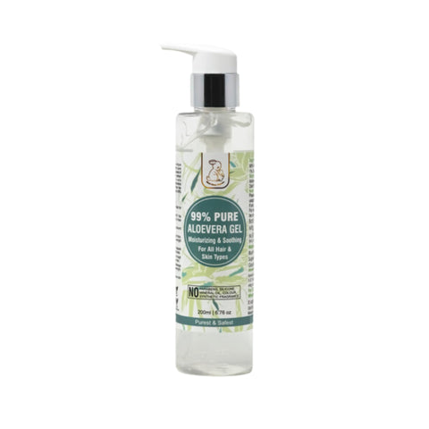 Blush Bunny Organics Pure Aloevera Gel For All Types Hairs & Skins, Safe No Toxic Chemical No Artificial Fragrances 200ml