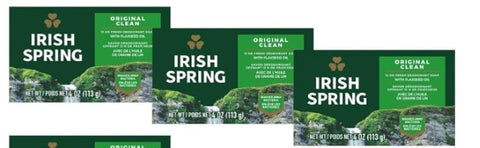 Generic Irish Spring Bar Soap for Men,Original Clean, Smell Fresh and Clean for 12 Hours, Women Soap Bars for Washing Hands and Body, Mild for Skin, 4.0 Ounce - 3 Count